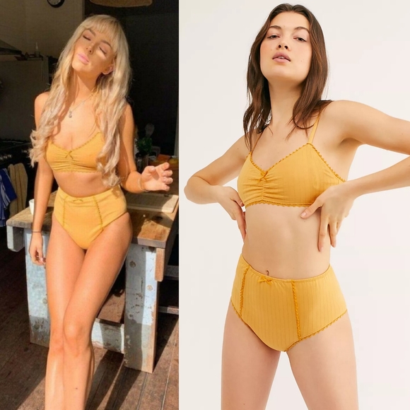 Spell Other - New spell designs Lana organic cotton bralette M sunflower yellow saffron bra